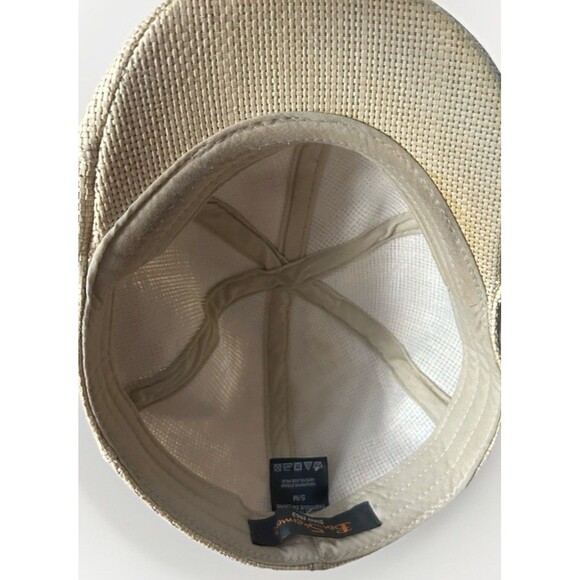Ben Sherman Straw Newsboy Hat Cap Brown Tan Size Small Fitted - Picture 7 of 8